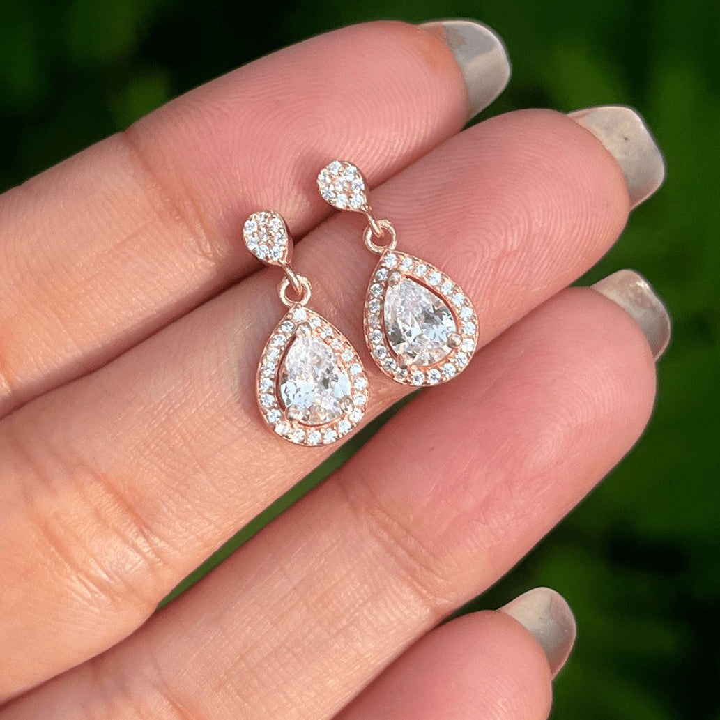 Drop Solitaire Earrings